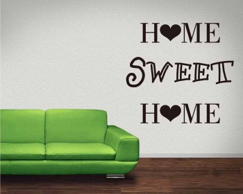 Home Sweet Home Quotes Wall Decal Motivational Vinyl Art Stickers